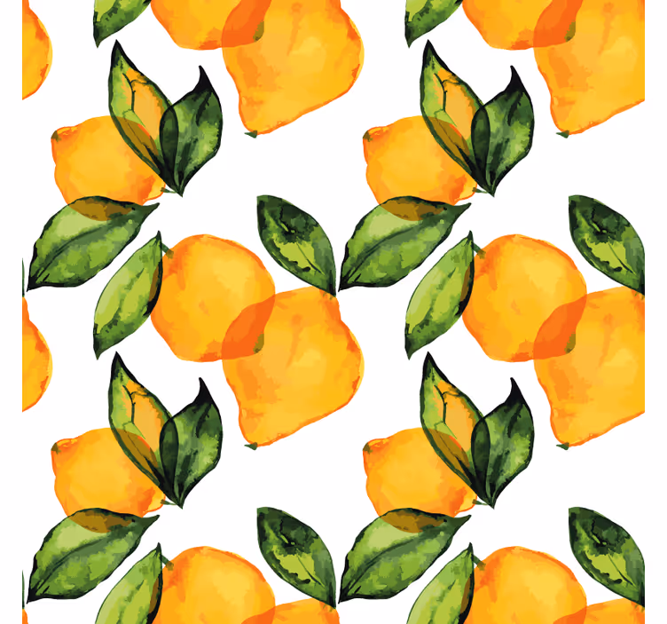 Tenda a rullo cucina stile mediterraneo limone - TenStickers