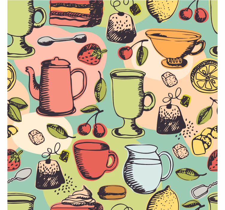Tenda a rullo cucina alimenti cucina - TenStickers