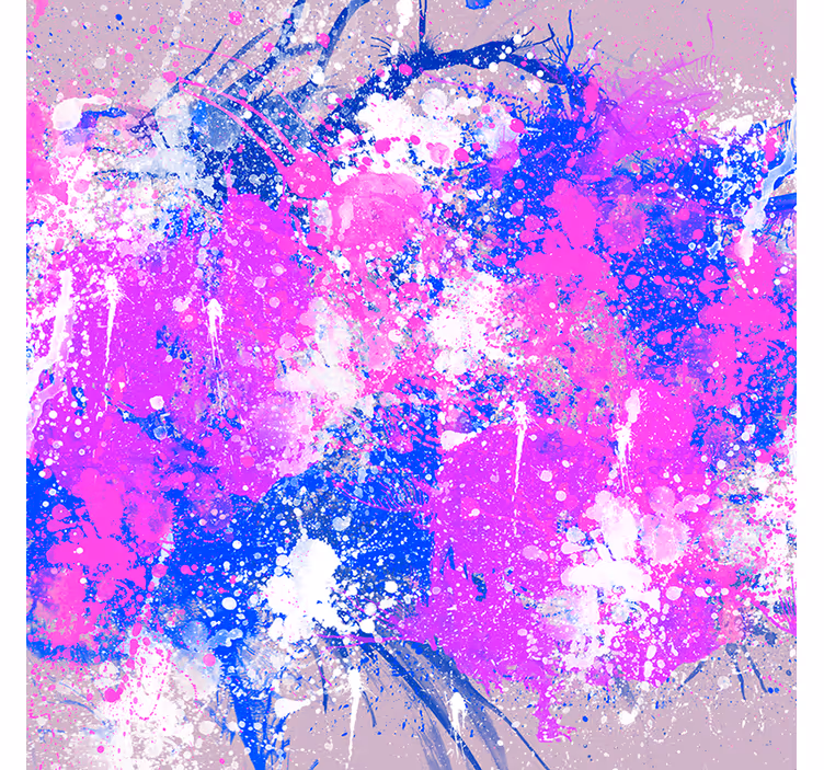 Tenda a rullo soggiorno esplosione di colori astratti - TenStickers