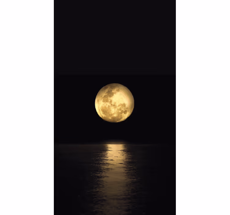 Tenda a rullo nera luce d'oro lunare - TenStickers
