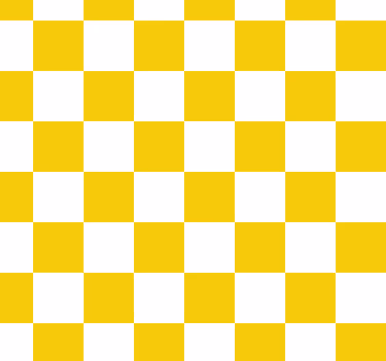 Tenda a rullo gialla a quadri - TenStickers