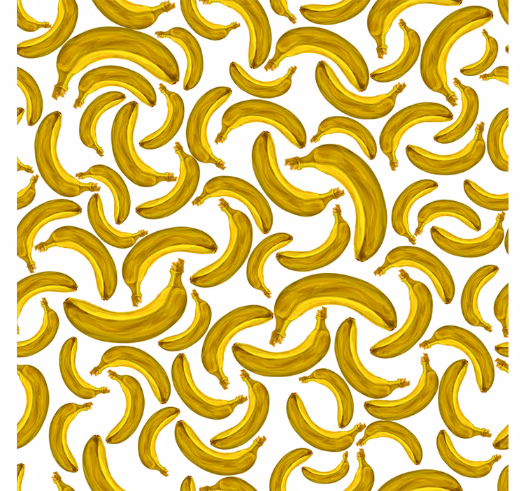 Tenda a rullo gialla design banana - TenStickers