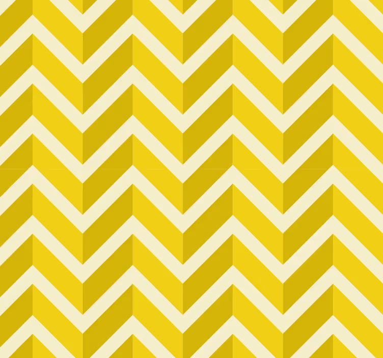 Tenda a rullo gialla design a frecce geometriche - TenStickers