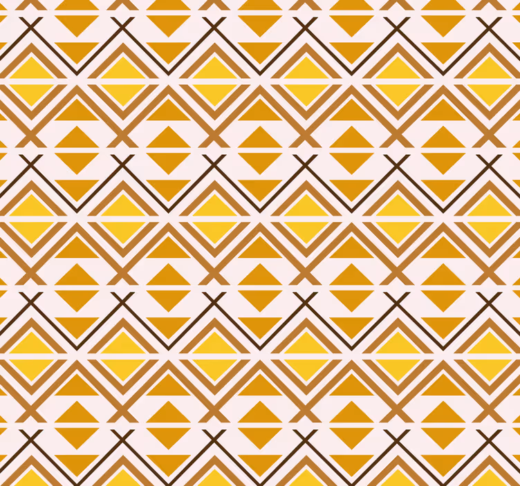 Tenda a rullo gialla design grafico geometrico - TenStickers