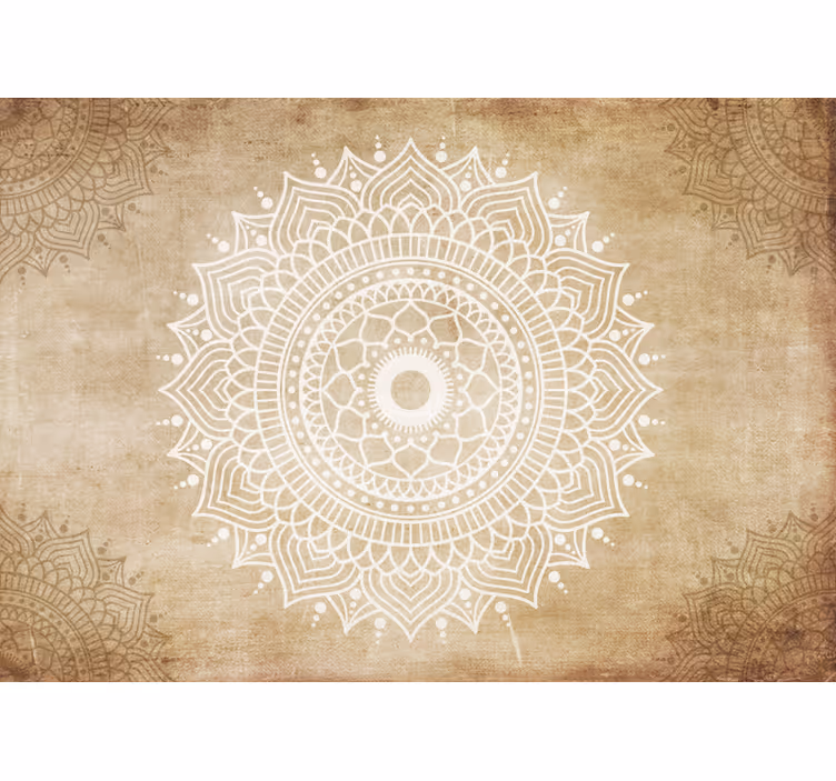 Tenda a rullo beige effetto carta antica - TenStickers