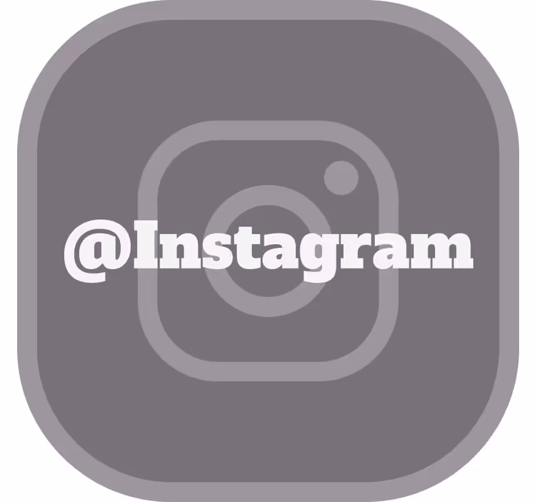 Tenda a rullo grigia il tuo instagram - TenStickers