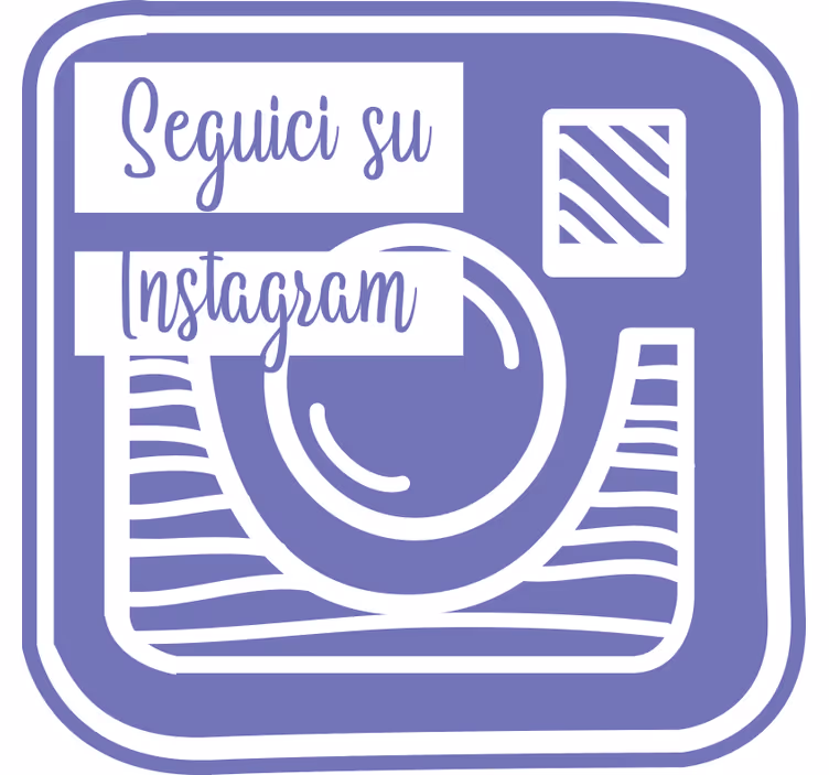 Tenda a rullo porpora la nostra pubblicità su instagram - TenStickers