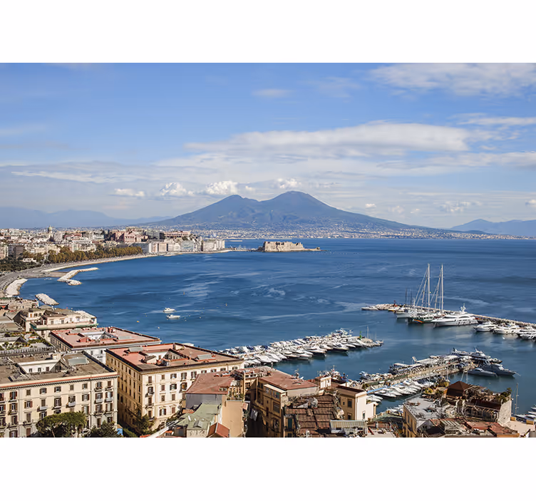 Tenda a rullo soggiorno golfo di napoli - TenStickers