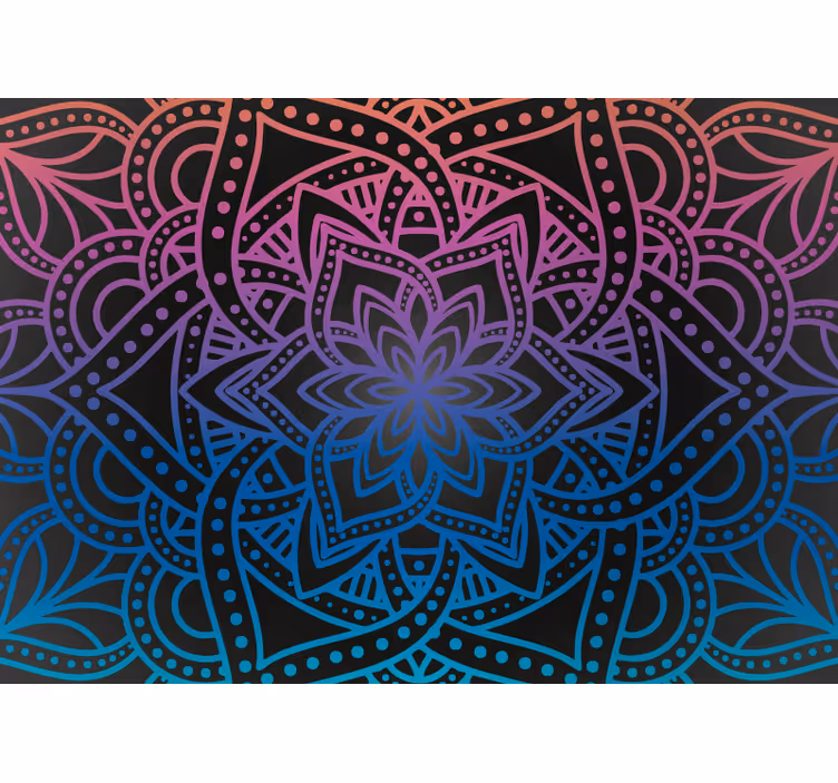Tenda a rullo soggiorno intricate mandala - TenStickers