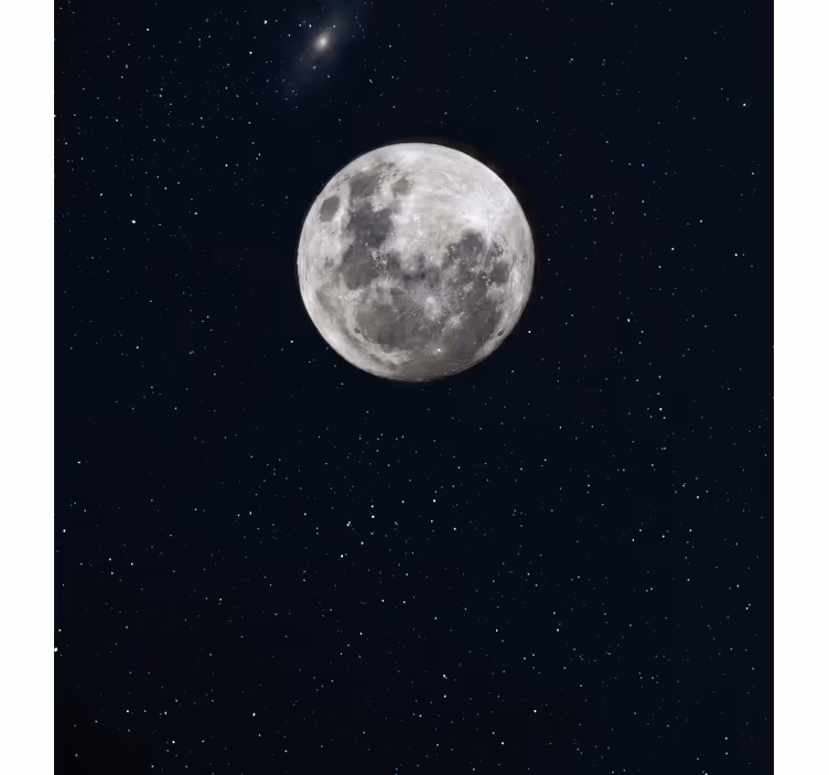Tenda a rullo soggiorno luna grigia nello spazio - TenStickers