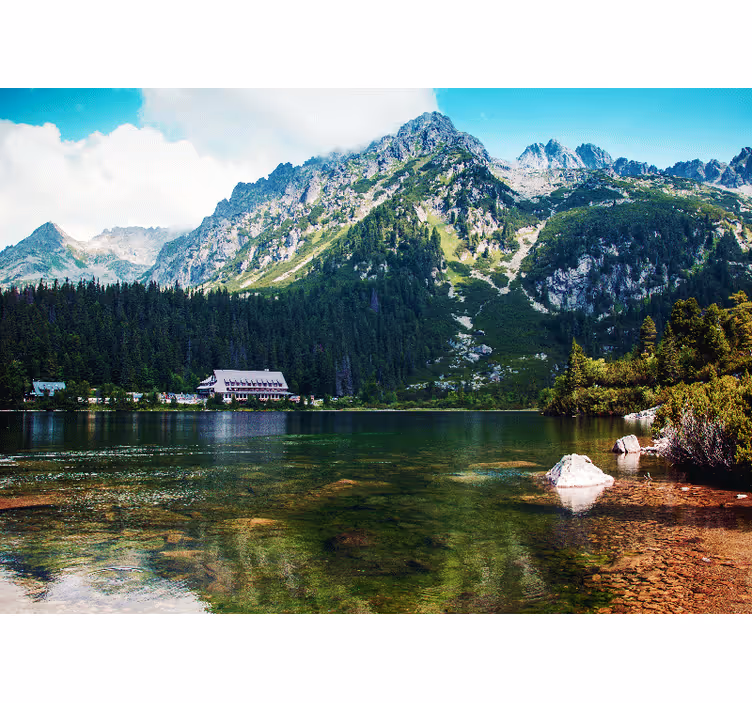 Tenda a rullo soggiorno lago dei tatry polacchi - TenStickers