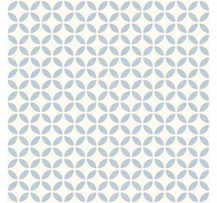 Tenda a rullo blu design a motivo circolare - TenStickers