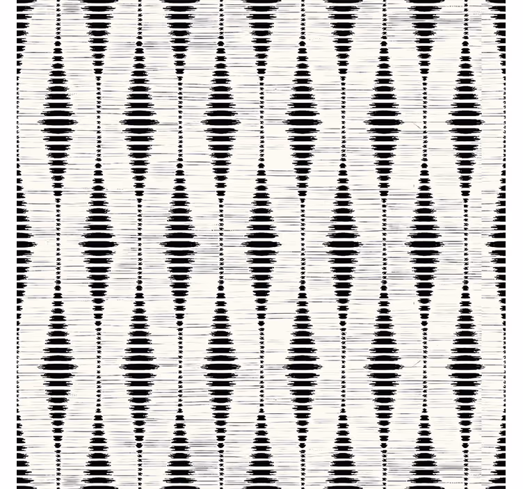 Tenda a rullo moderna ikat rabaul nero - TenStickers