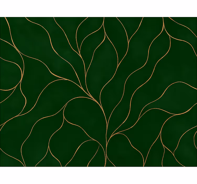Tenda a rullo moderna texture marmo verde e oro - TenStickers
