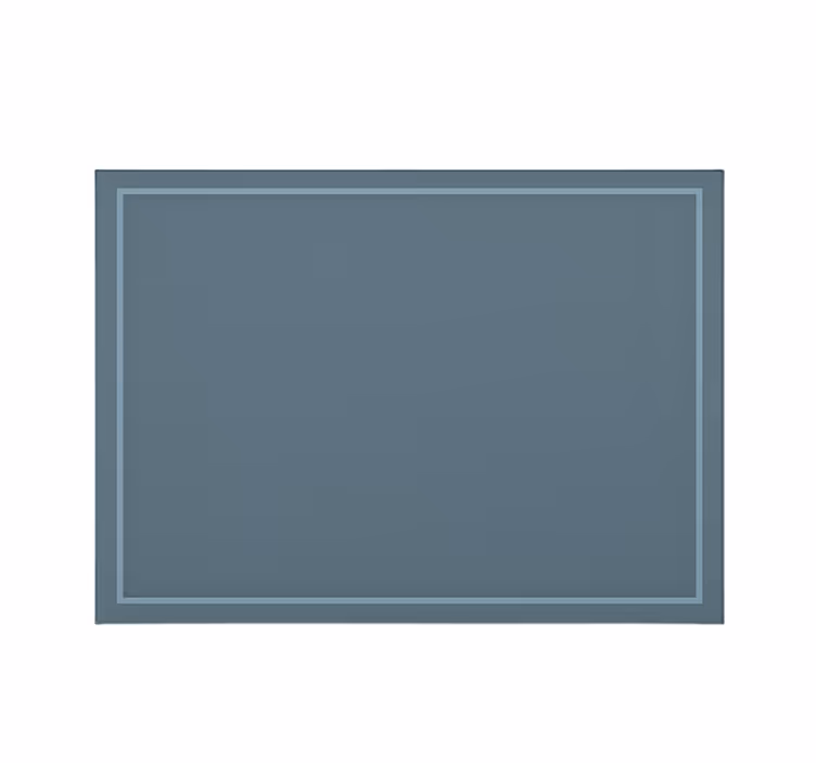 Tenda a rullo blu design con bordo semplice - TenStickers
