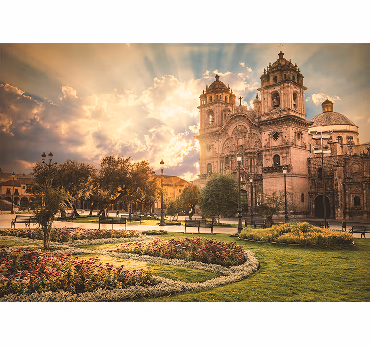 Tenda a rullo soggiorno città andina di cusco - TenStickers