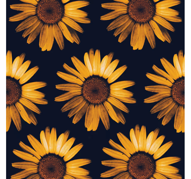 Tenda a rullo soggiorno girasole giallo - TenStickers