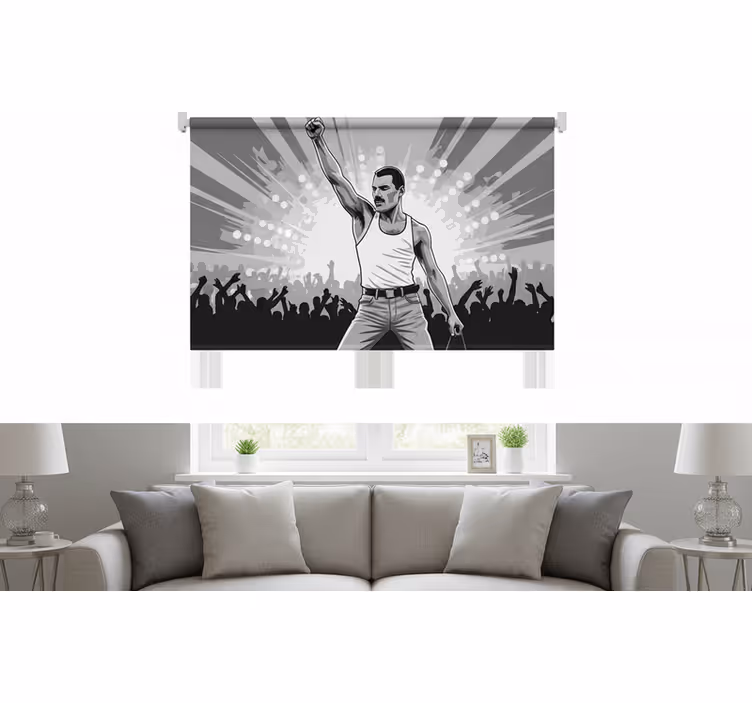 Tenda a rullo soggiorno freddie a wembley - TenStickers