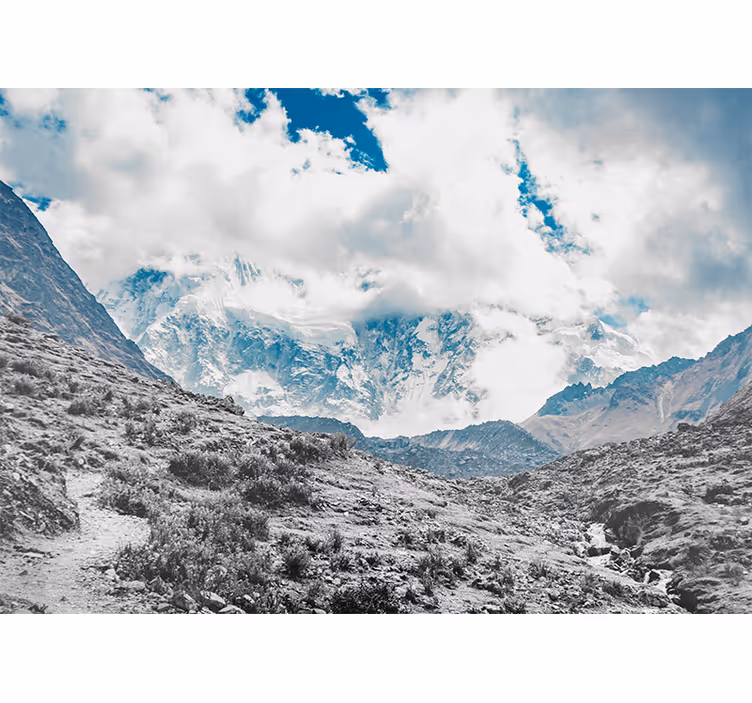 Tenda a rullo soggiorno passo salkantay innevato - TenStickers