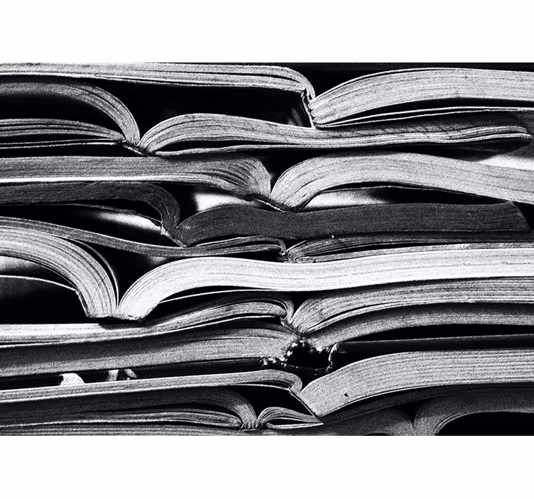 Tenda a rullo soggiorno libro aperto - TenStickers