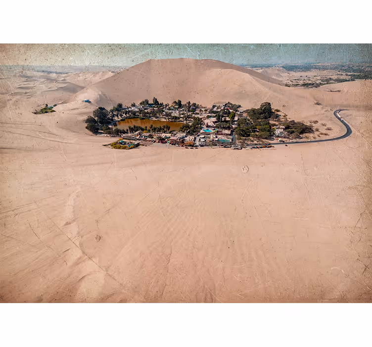 Tenda a rullo soggiorno sabbia huacachina - TenStickers
