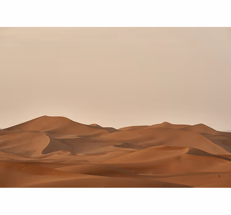 Tenda a rullo soggiorno dune di sabbia nel deserto - TenStickers