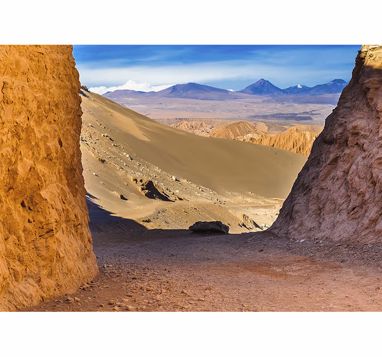 Tenda a rullo soggiorno design deserto atacama - TenStickers