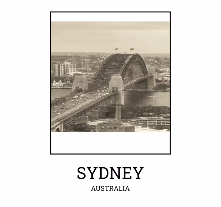 Tenda a rullo soggiorno sydney bianco e nero - TenStickers