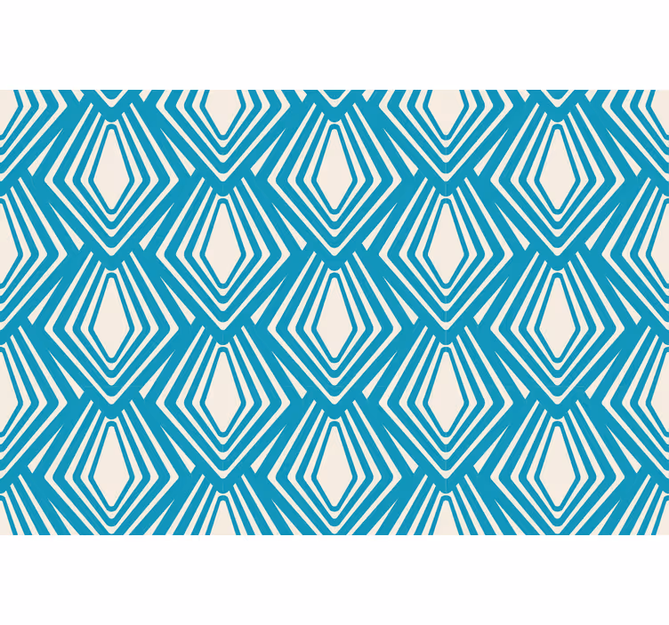 Tenda a rullo soggiorno design astratto blu minimalista - TenStickers