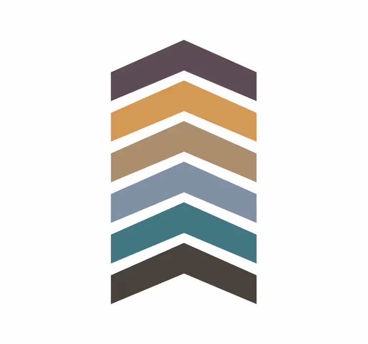 Tenda a rullo soggiorno colori terra design nordico - TenStickers