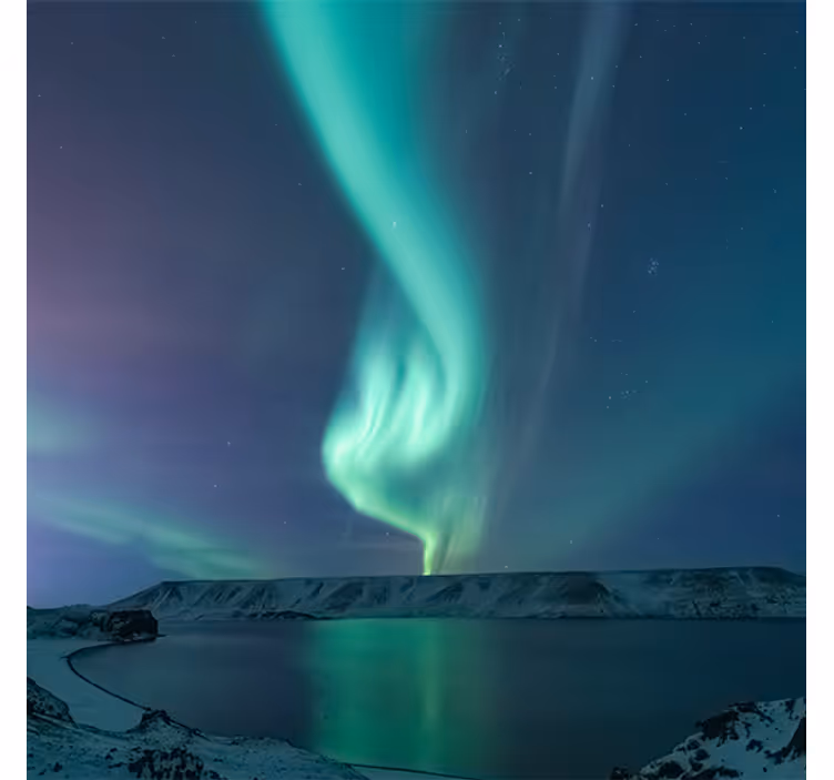 Tenda a rullo soggiorno luce nordica sull'isola - TenStickers