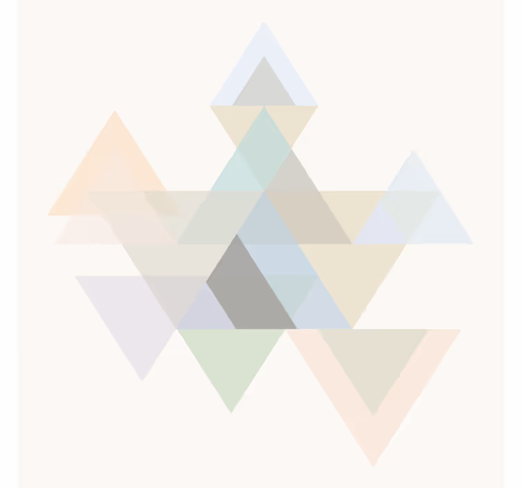 Tenda a rullo soggiorno triangoli colorati - TenStickers
