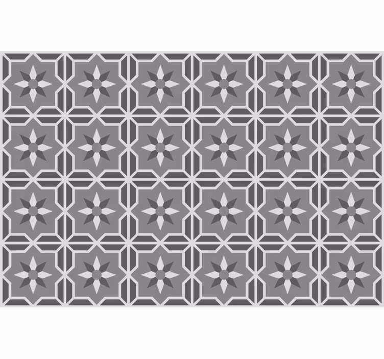 Tenda a rullo grigia geometrica con sfondo grigio chiaro - TenStickers