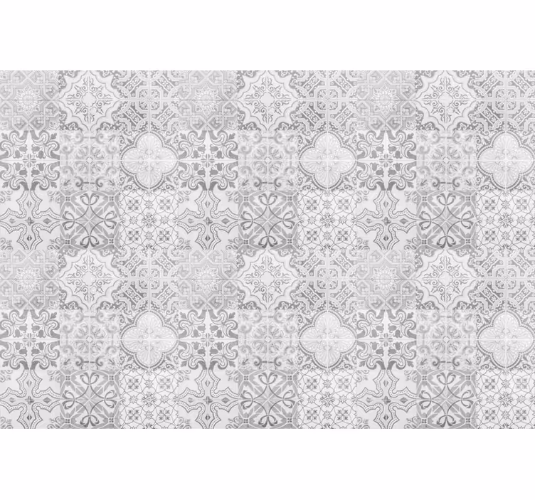 Tenda a rullo grigia motivo mosaico effetto pietra - TenStickers