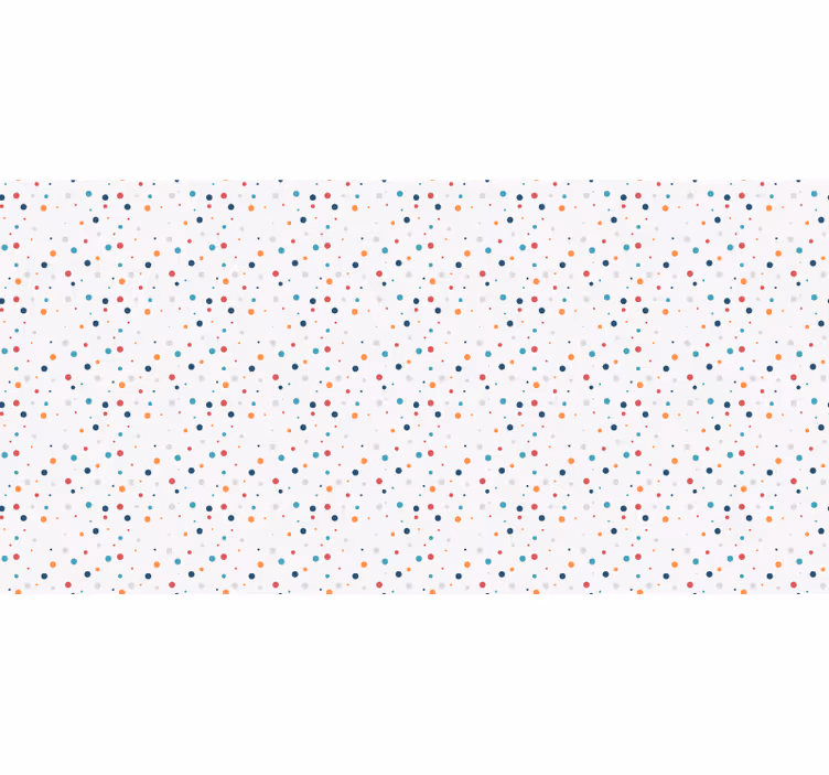 Tenda a rullo grigia stile nordico con pois colorati - TenStickers