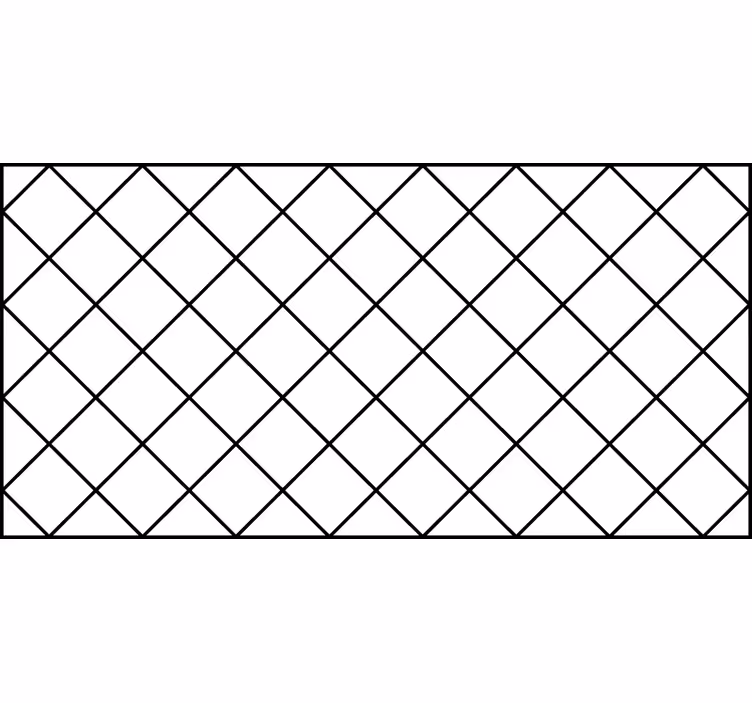 Tenda a rullo bianca quadri nordici bianco e nero - TenStickers