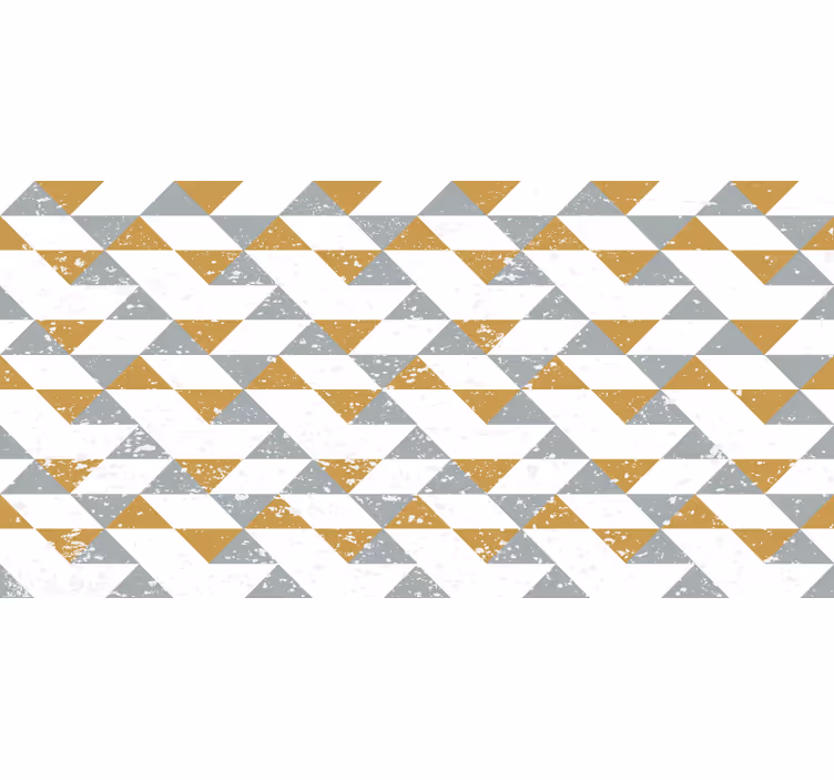 Tenda a rullo bianca geometrica grunge per cucina - TenStickers