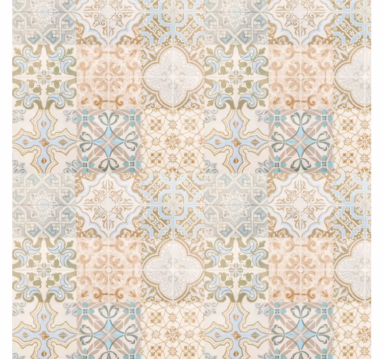 Tenda a rullo beige stile spagnolo antico - TenStickers