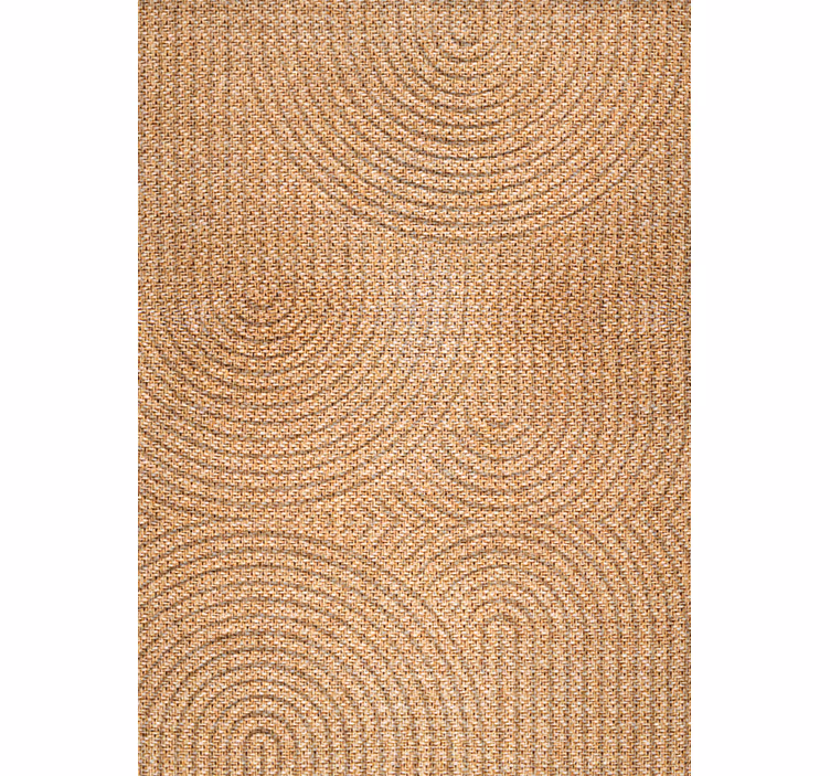 Tenda a rullo beige effetto tessuto a arcate - TenStickers
