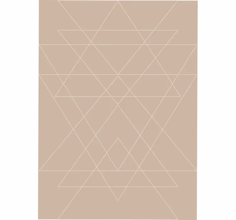 Tenda a rullo beige mosaico triangoli nordici - TenStickers