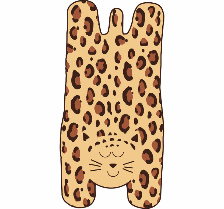 Tenda a rullo beige leopardo per bambini - TenStickers