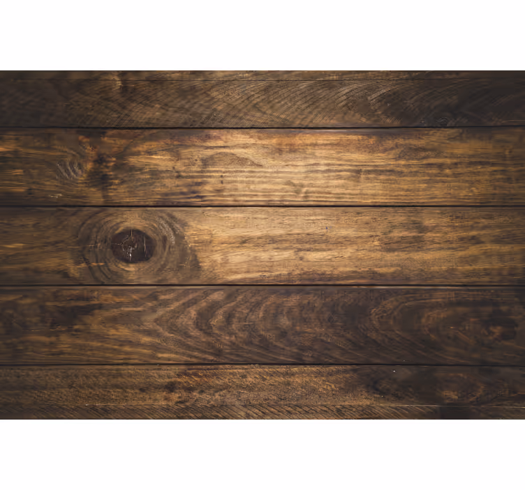 Tenda a rullo camera da letto tavole di legno marroni - TenStickers
