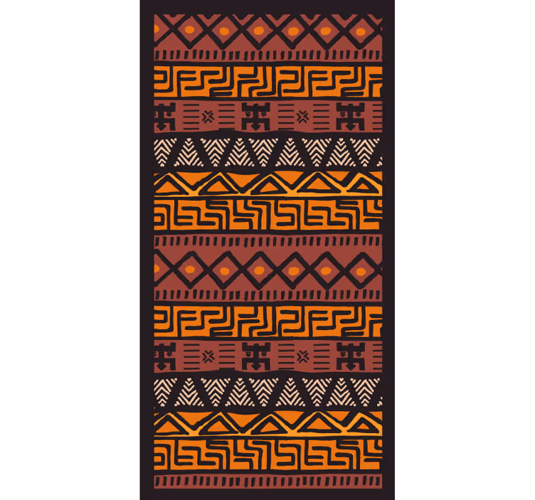 Tenda a rullo camera da letto stile africano - TenStickers