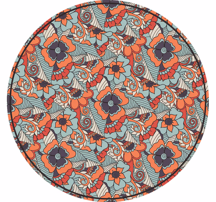Tenda a rullo camera da letto motivo paisley floreale - TenStickers