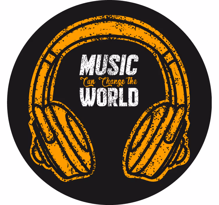 Tenda a rullo camera ragazzi la musica cambia il mondo - TenStickers