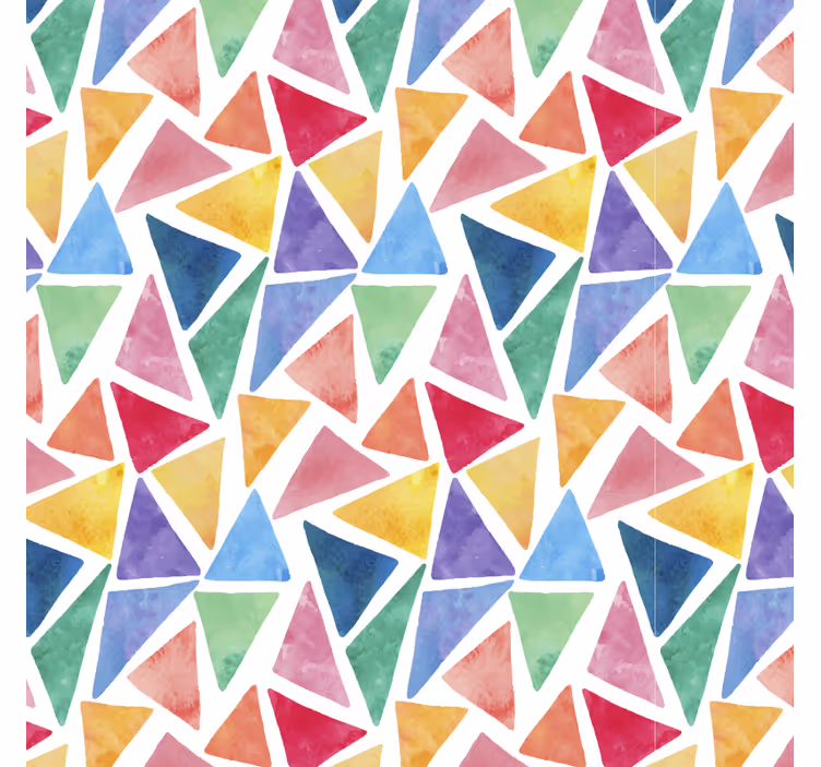 Tenda a rullo camera da letto motivo triangoli colorati - TenStickers