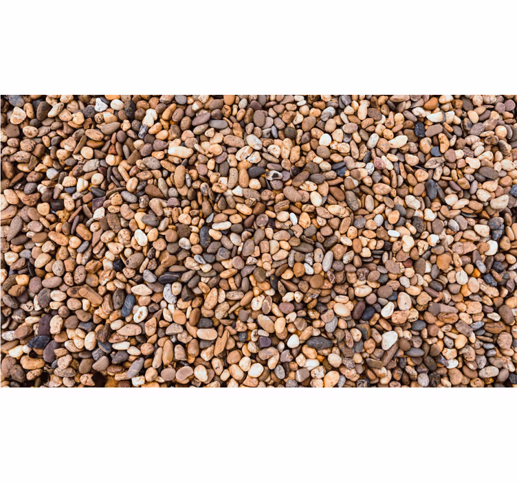 Tenda a rullo camera da letto pavimento a ciottoli - TenStickers