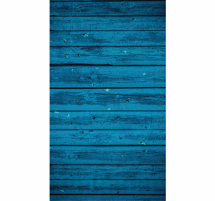 Tenda a rullo camera da letto legno blu - TenStickers