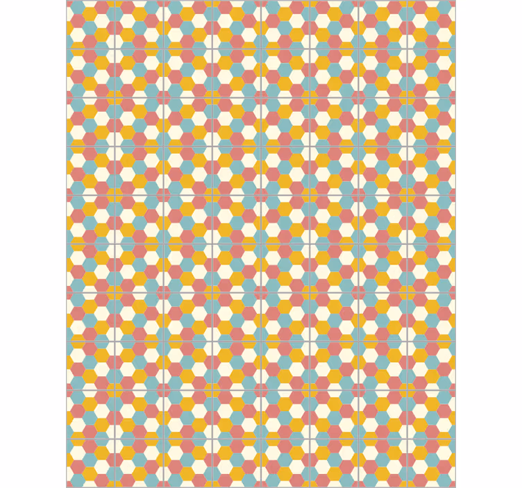 Tenda a rullo camera da letto design geometrico - TenStickers
