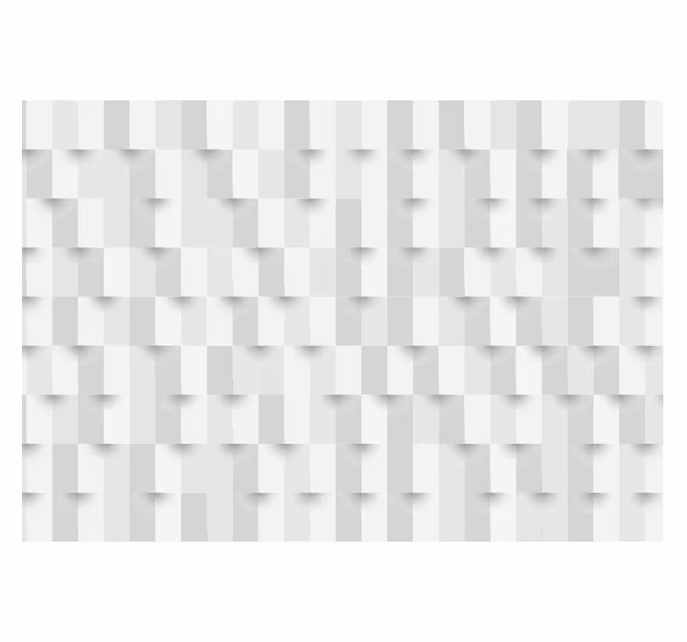 Tenda a rullo bianca puzzle geometrico - TenStickers